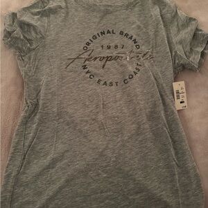 Aeropostale Heather Gray Short Sleeve Tee